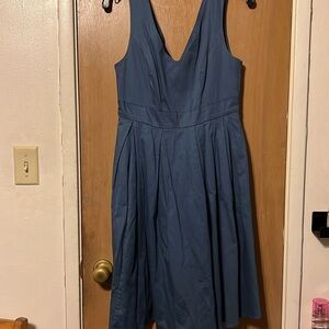 Blue dress with pockets